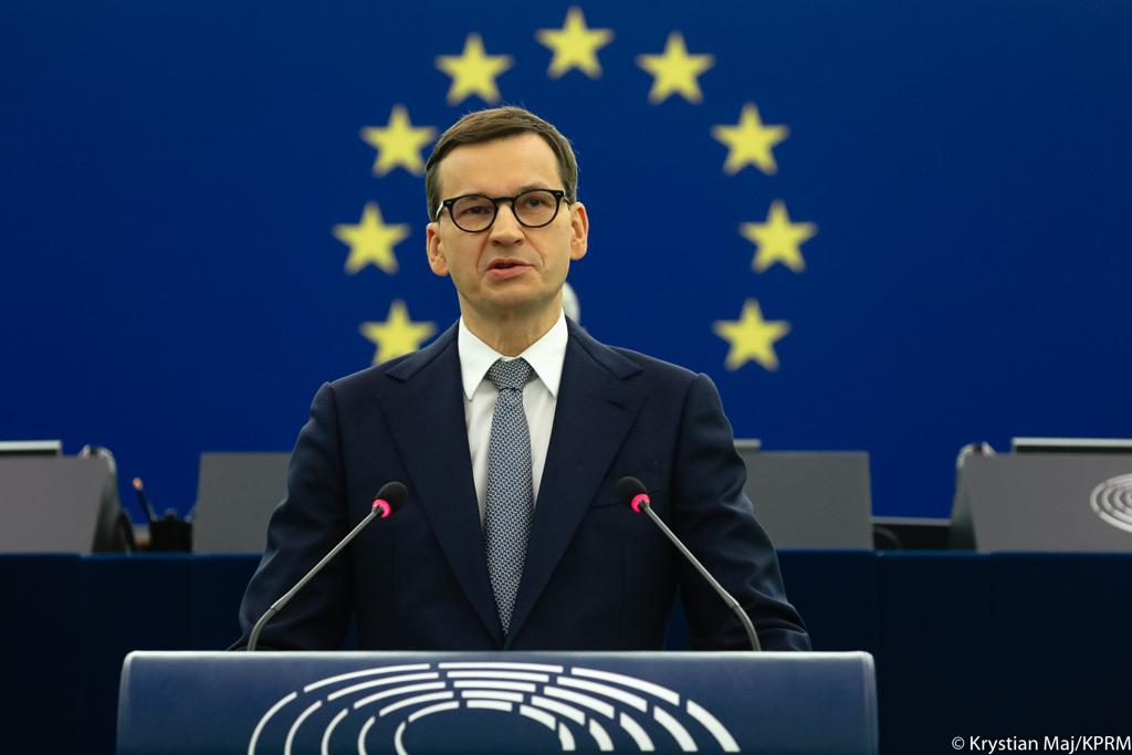 Premier Mateusz Morawiecki – przemówienie w Parlamencie Europejskim